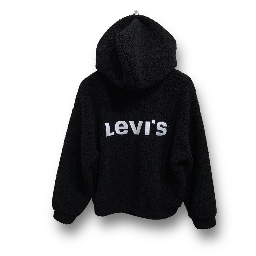 Levi's Black Hoodie with White Logo
